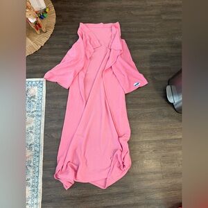 Pink Full Size Snuggie Blanket